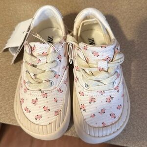 Zara Toddler Floral Sneakers